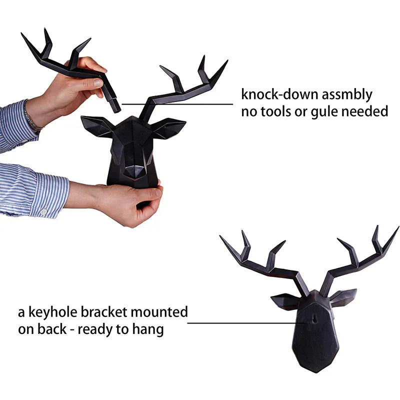 Elegant 3D Deer Head Wall Mount