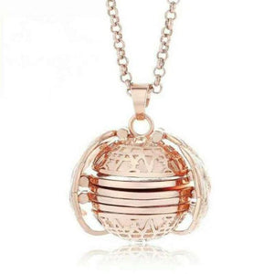 Magical Necklace with Expanding Photo Locket Silver Ball