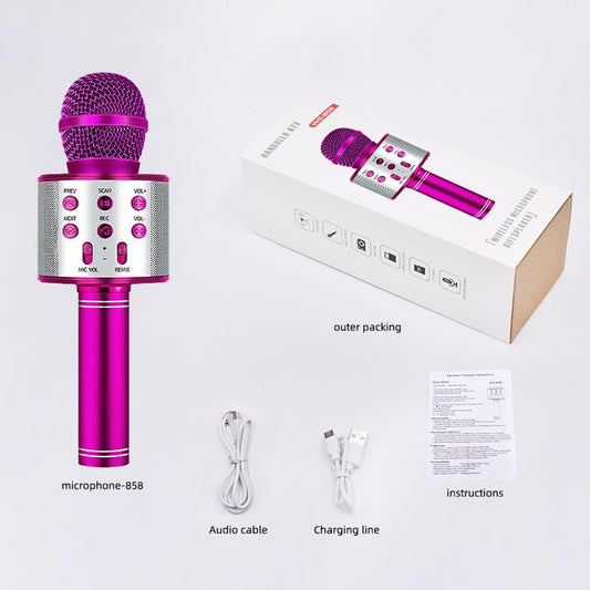 Bluetooth Karaoke Wireless Microphone & Recorder