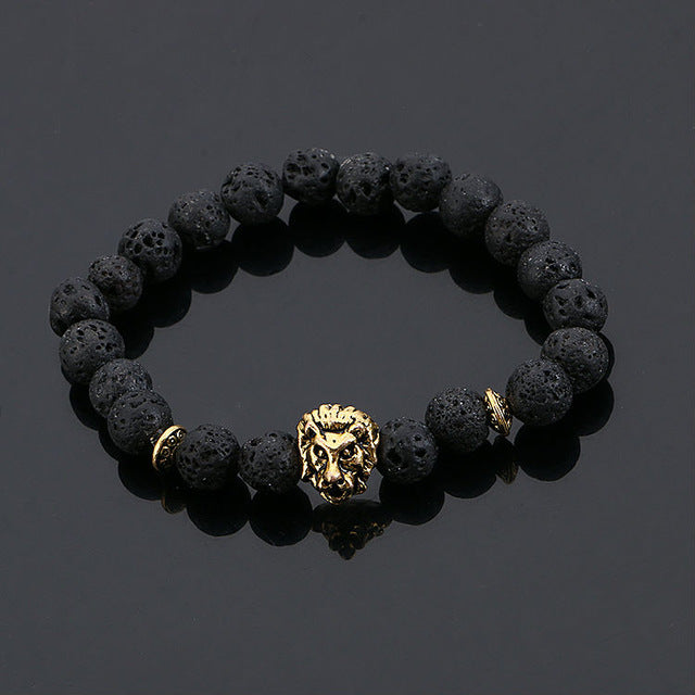 Lion Head Beaded Bracelet