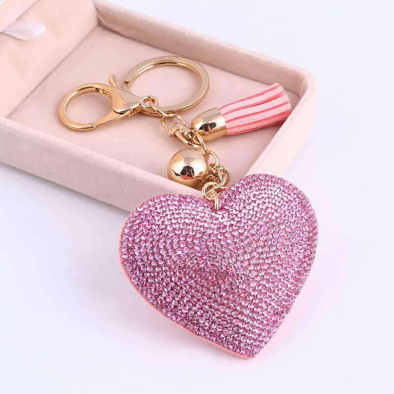 Romantic Heart Key Chain