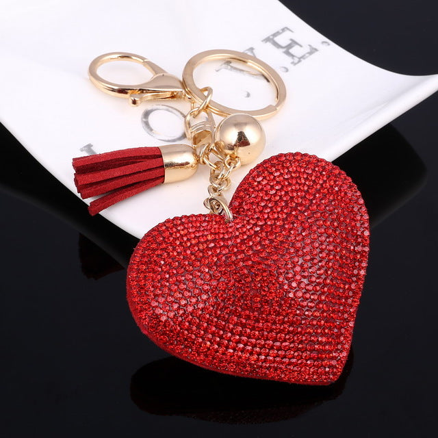 Romantic Heart Key Chain