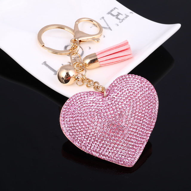 Romantic Heart Key Chain