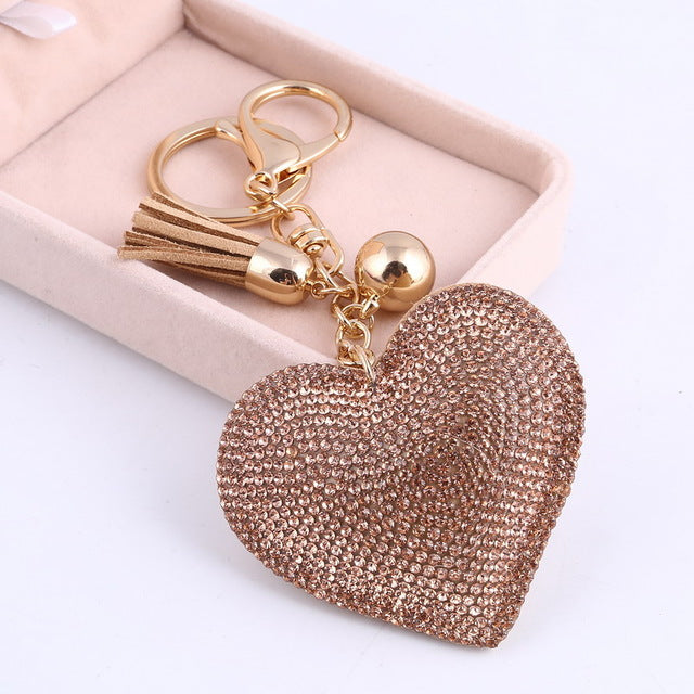 Romantic Heart Key Chain