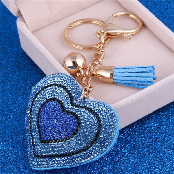 Romantic Heart Key Chain