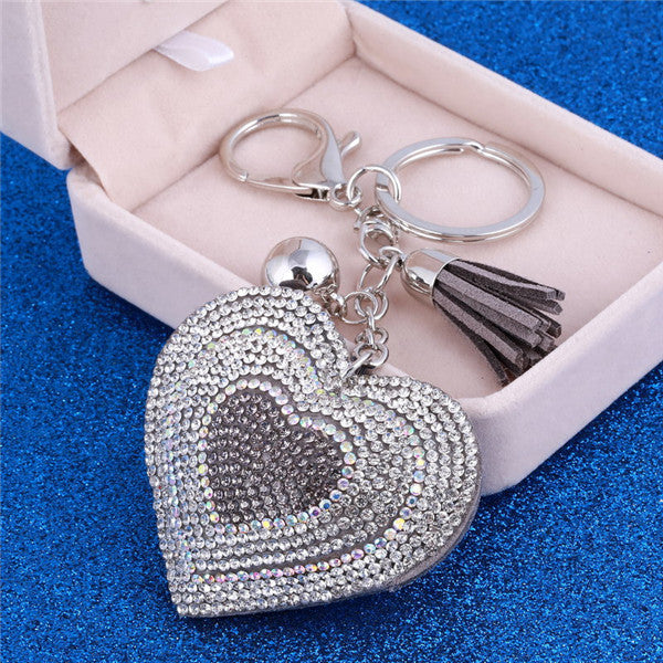 Romantic Heart Key Chain