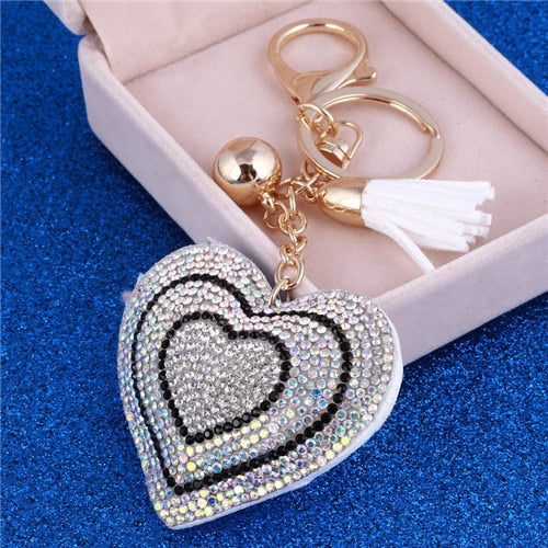 Romantic Heart Key Chain