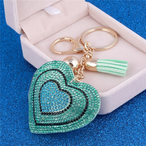 Romantic Heart Key Chain