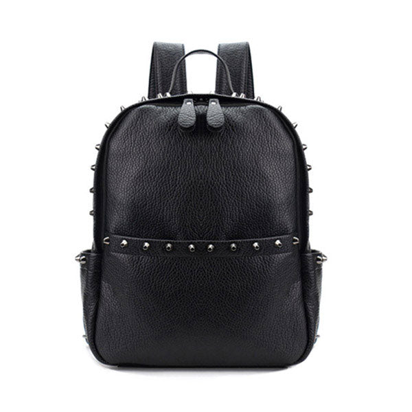 Black Leather Backpack