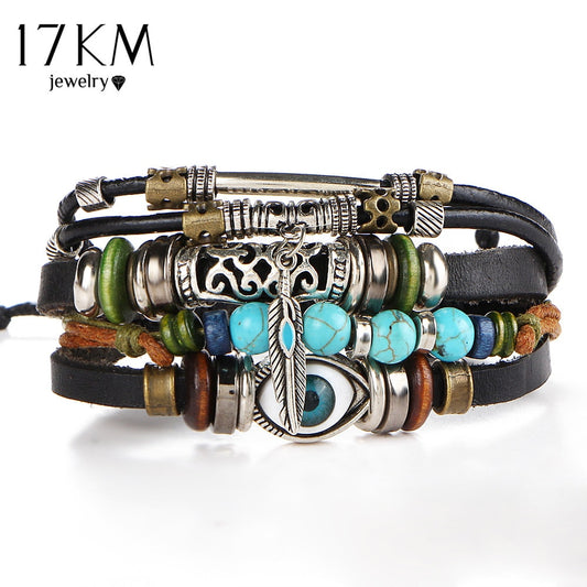 Punk Designed Turkish Eye Bracelets