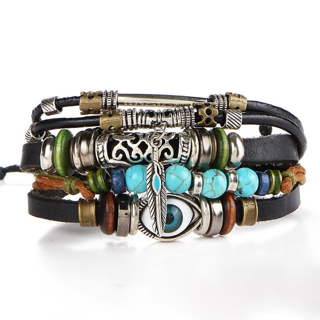 Punk Designed Turkish Eye Bracelets