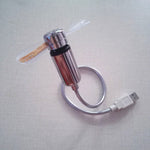 Mini USB Fan portable Flexible Gooseneck LED Clock