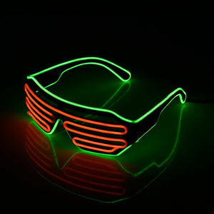 Double-colored LED Flashing Party Eyeglass