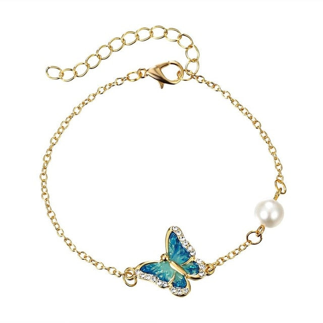 Oil Painted Butterfly Bracelet